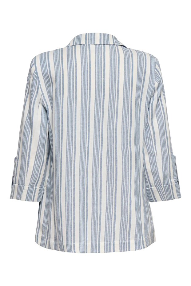 15363727 ONLGOA 3/4 UNLINE LINEN BL BLAZER CC TLR - 8