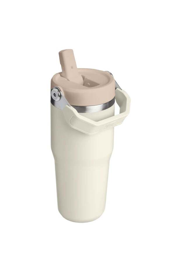 The IceFlow™ Flip Straw 2.0 Tumbler 0.41L / 14oz Cream Termos - 2