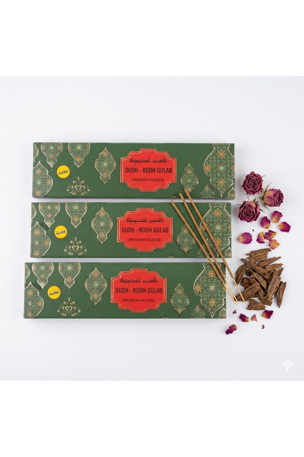 SreeVani Oudh Gulab Incense Sticks – 50g Premium Natural Blend of Rose and Oudh