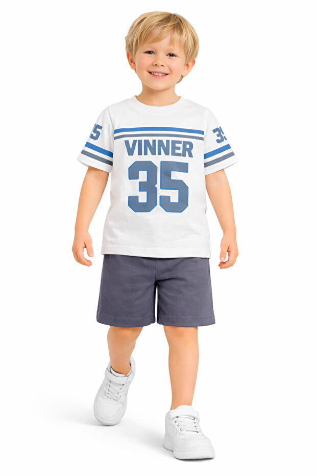 Boy's T-Shirt Shorts Set Summer Cotton