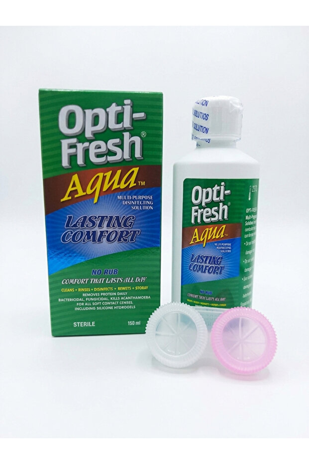 Korean Opti-Fresh Aqua Multi-Purpose Disinfecting Solution - 150 ml (with Lens Case)