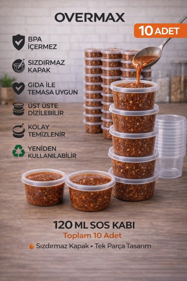 120 ml Leak-Proof Sauce Container | Mini Storage Container, Freezer Container, Sauce Container, Meat & Bone Broth Container