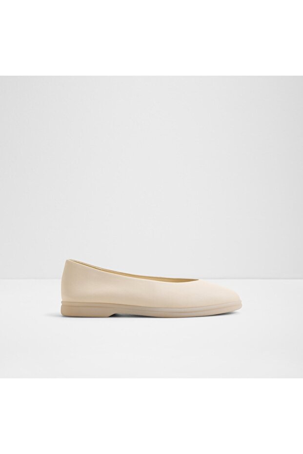 Parie-in Womens White Ballerinas