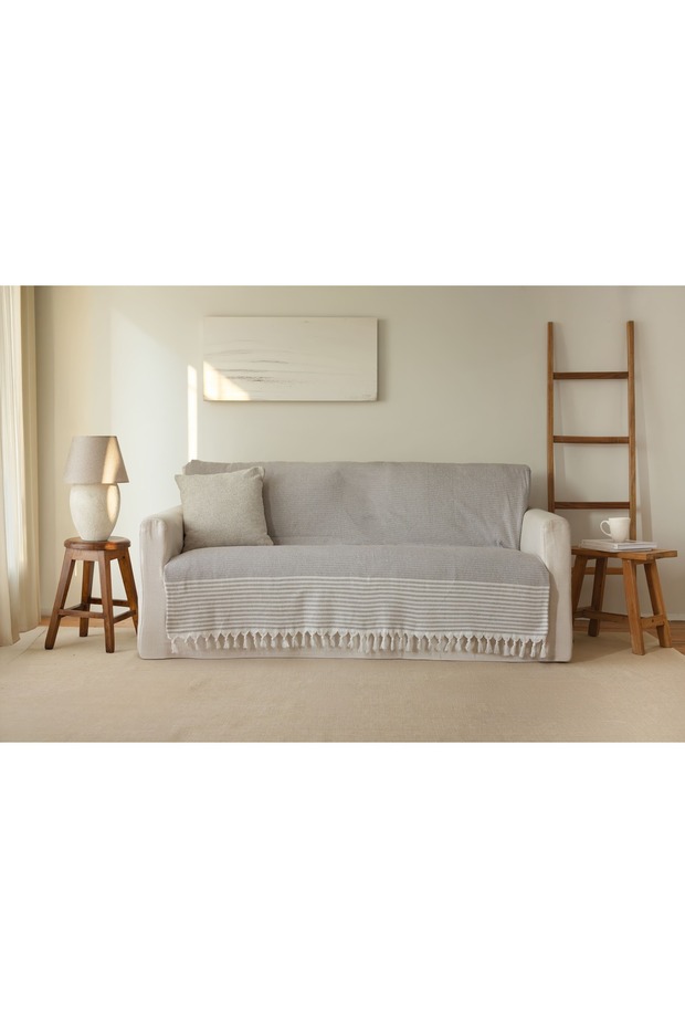 Hasiri Desen Brown 180*215 cm Sofa Cover