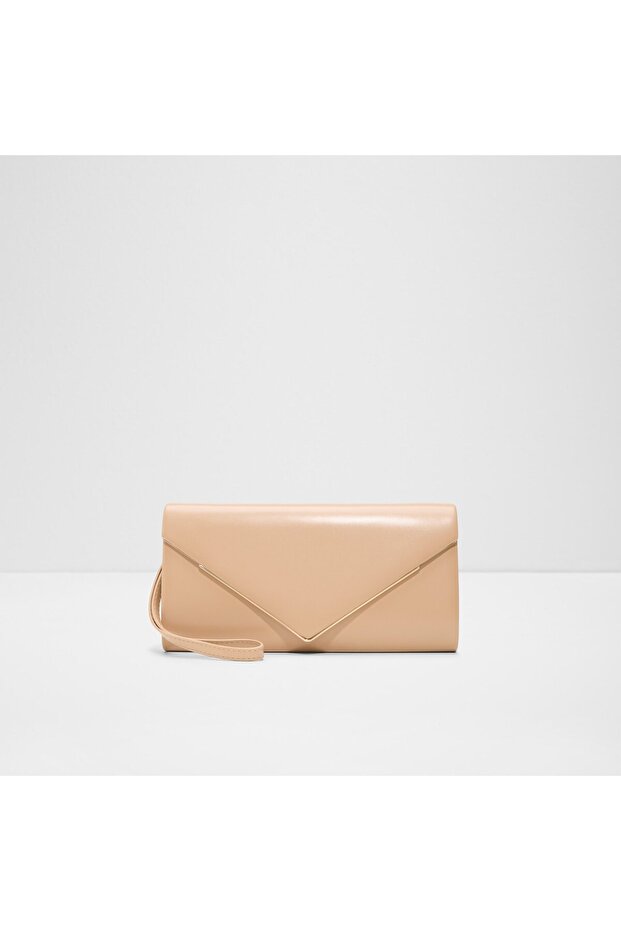 Elona Womens Beige Clutch