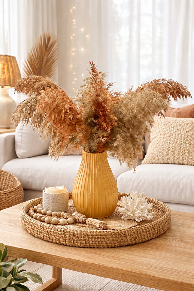 Modern, Detailed, Decorative, Striped, Gold Premium English Vase