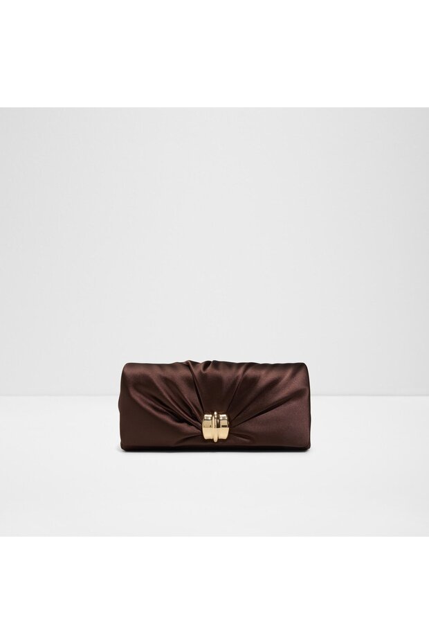 Nooreluxe Womens Brown Clutch