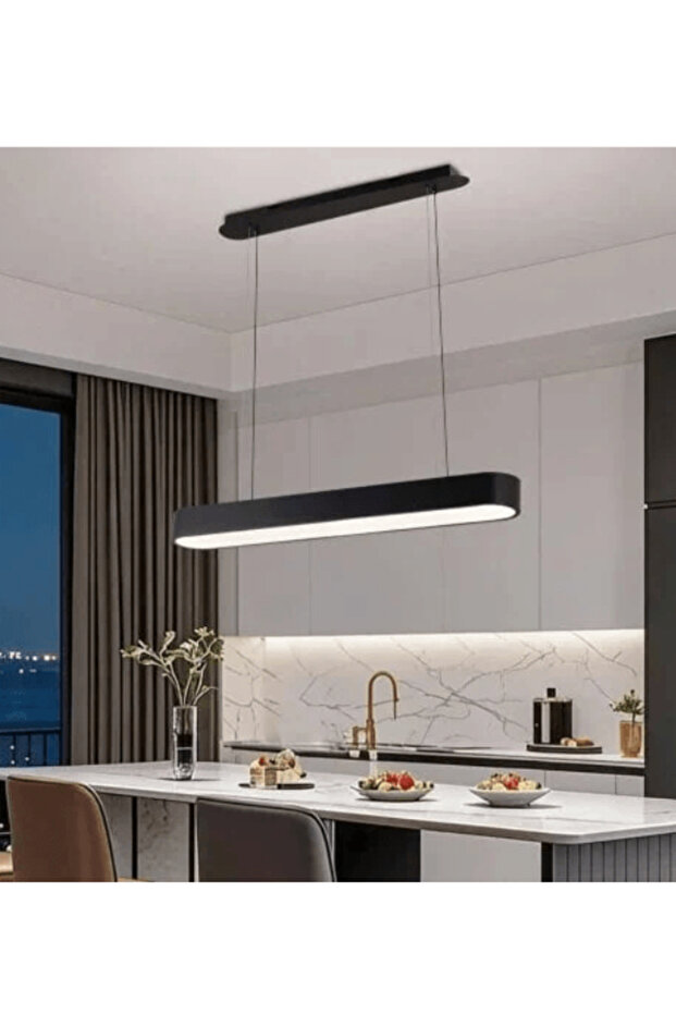 ثريا مودرن مستطيل - مقاس 1 متر تصميم طولي