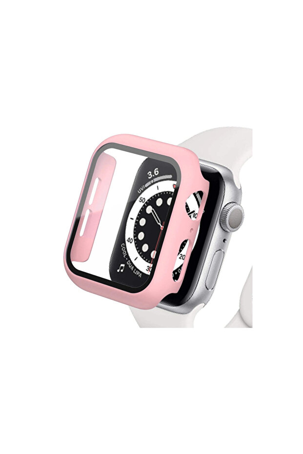 Apple Watch 44mm Glass Case Screen Protector - Rose