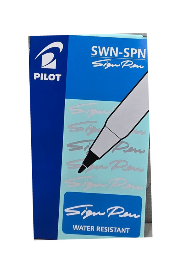 SWN-SPN Sign Pen Black Fine Tip Waterproof Marker Pack of 12 (1 Dozen)