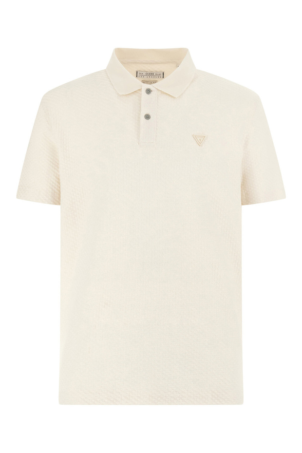 Small Triangle Ss Polo Men's Beige T-Shirt M5Rp01Kclq2-G9L9