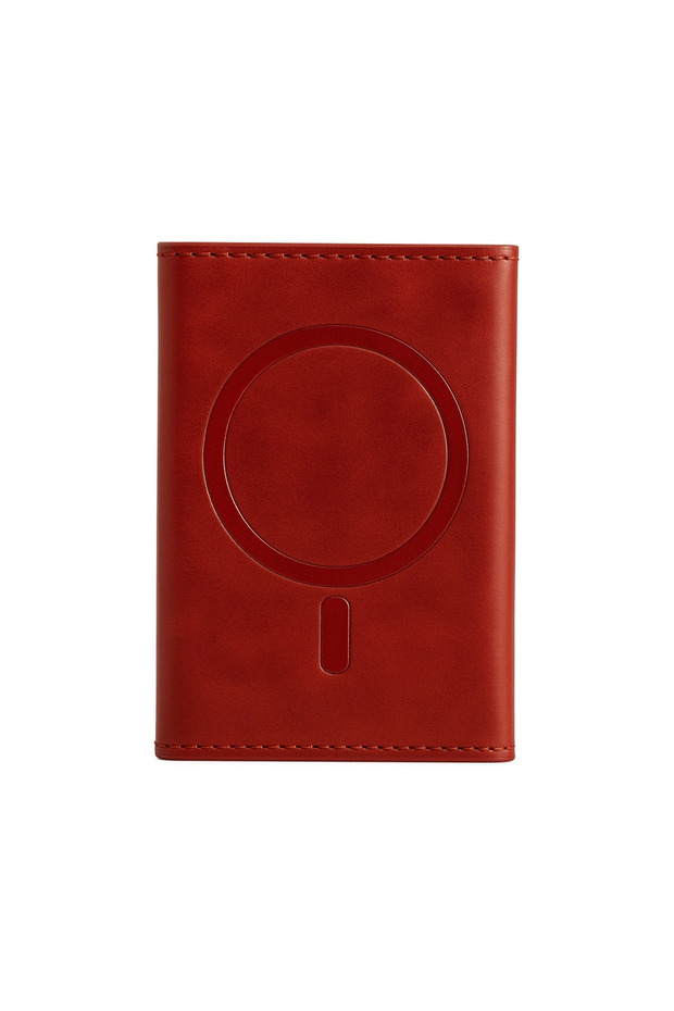 Joko Tema Magsafe Leather Card Holder - Red