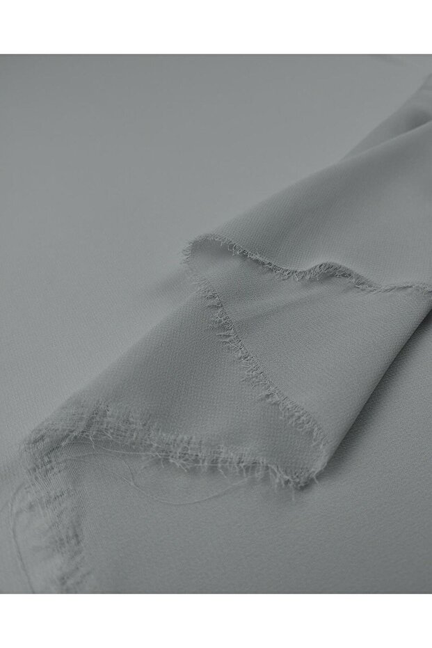 Chiffon Fabric in Gray Color Width: 140cm