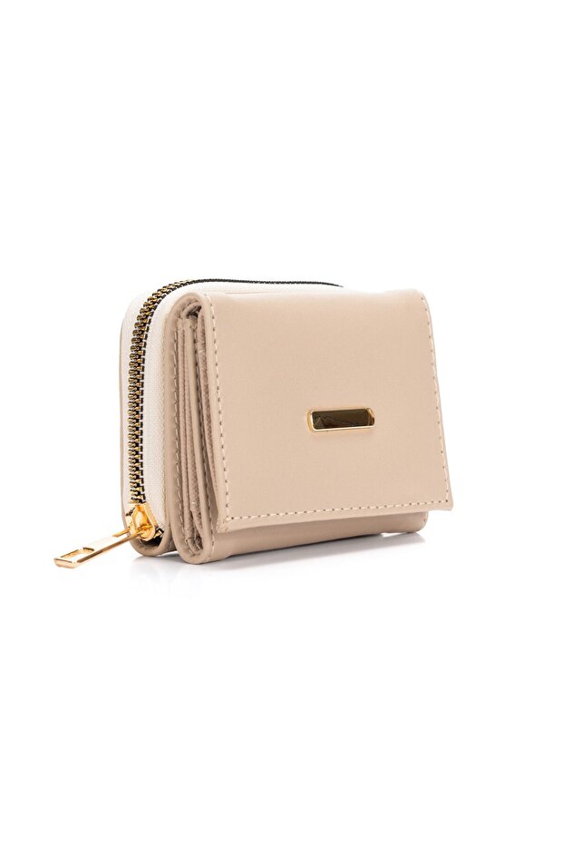 Women's Mini Wallet with Zipper, Multiple Card Slots and Coin Compartment, Small Wallet