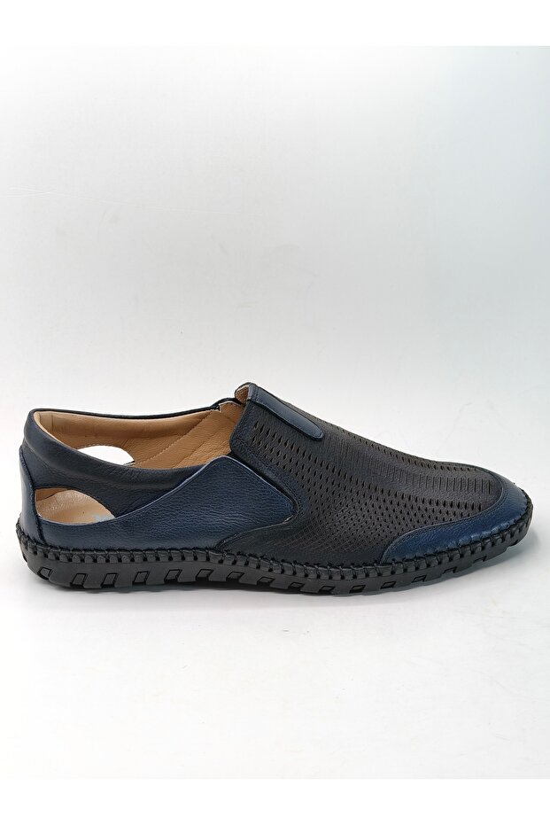Men's 100% Genuine Leather Summer Perforated Orthopedic Shoes