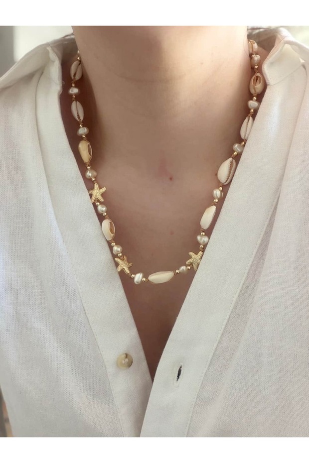 Sea Shell Drawstring Necklace - 2