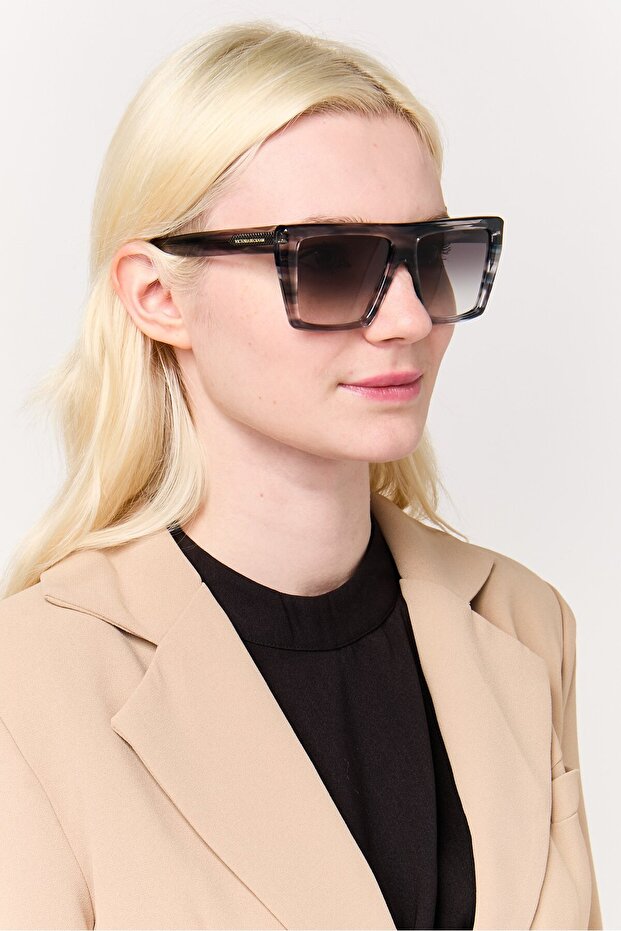 Women VB686S 035 Square Sunglasses, Grey - 2