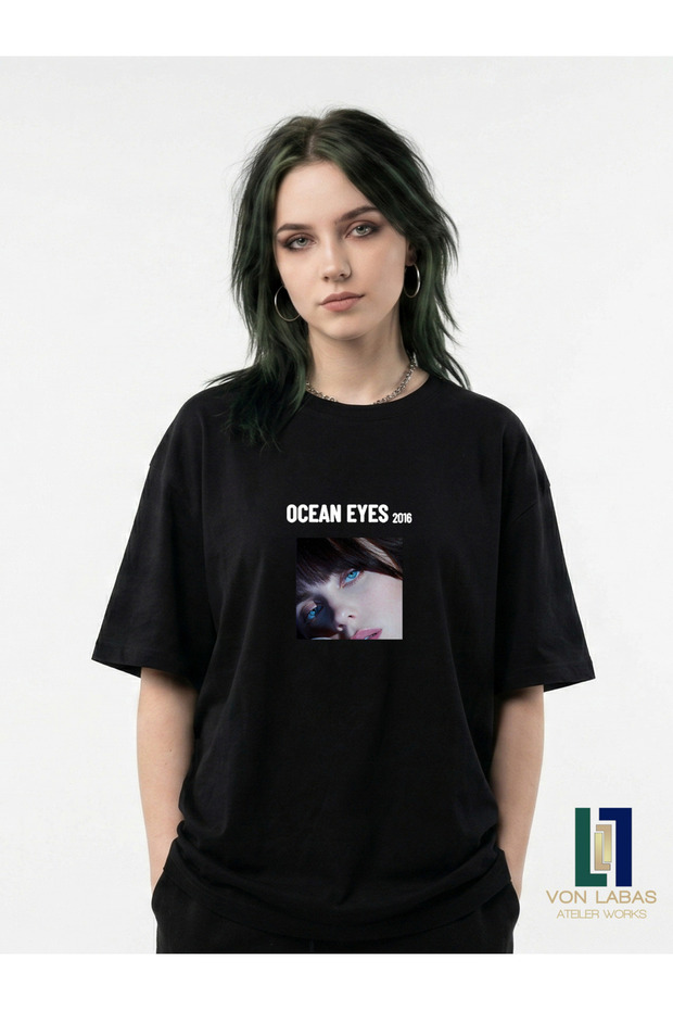 Billie Eilish Hit Songs Design Premium Print Quality 100% Cotton Oversize T-Shirt