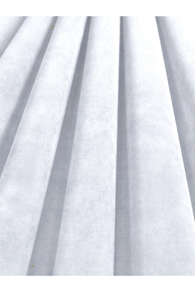 1/2 Dense Pleated Snow White Velvet Textured Background Curtain | Ironing Is Not Necessary. | Best Sellers