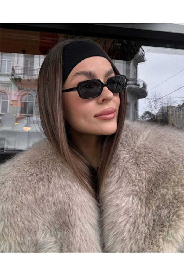 نظارات شمسية نسائية بإطار مستطيل UV400 زجاج 49 EKARTMAN