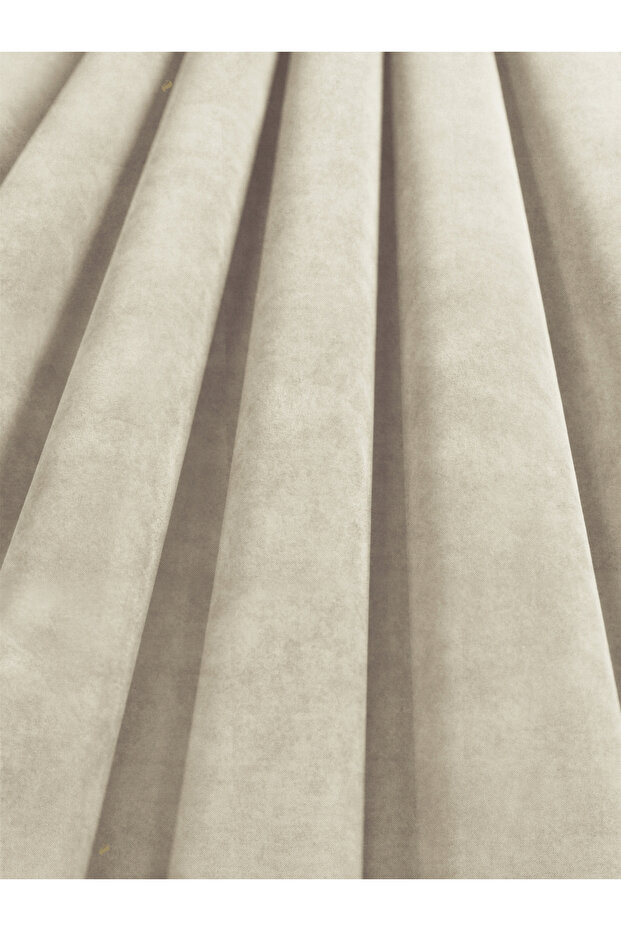 1/2 Dense Pleated Almond Paste Color Velvet Textured Background Curtain | Ironing Is Not Necessary. | Best Sellers