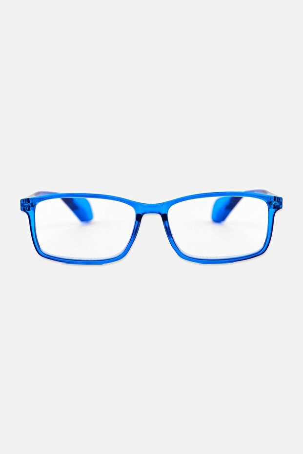 Women WRS7003S Rectangular Reading Glasses, Blue