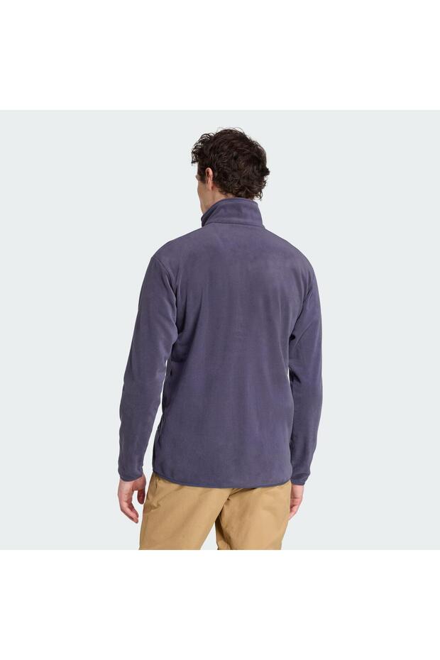 W MT ESS FZ FL GRI Kadın Polar Sweatshirt - 2