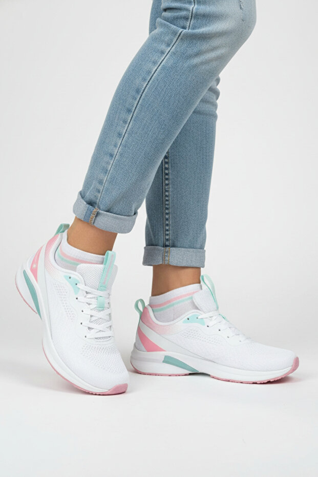 Gk-3001 White Women's Comfort Casual Sneaker Shoes