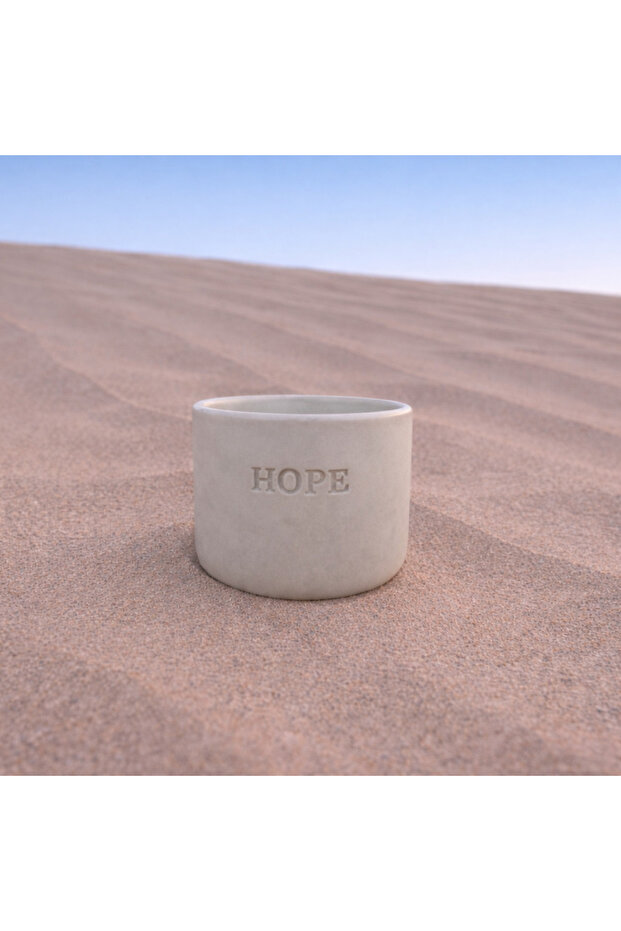 - UAE Hope Engraved Single Ceramic Cup -Large- Desert Color