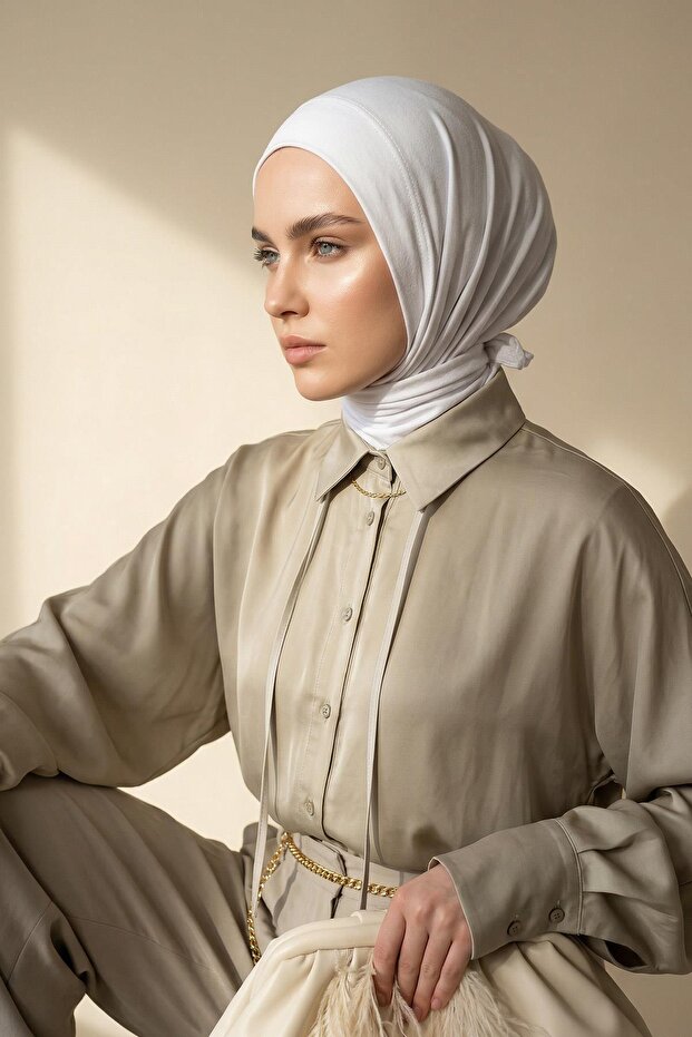 وشاح مثلث عملي، B-45، أبيض