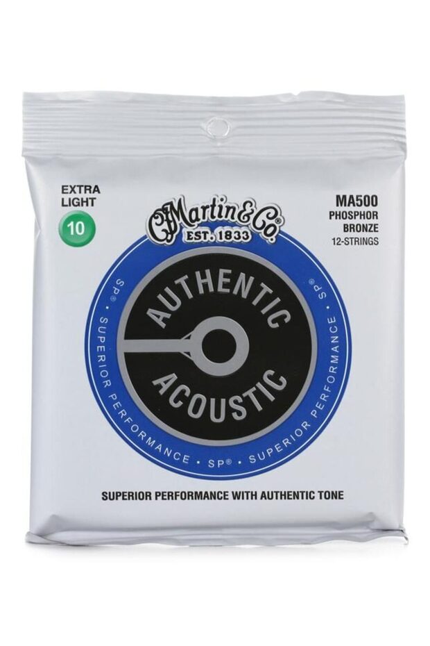 41Y18Ma500 Martin 12 String Acoustic Guitar String Set | Extra Light Thickness, Bronze Wrap, E