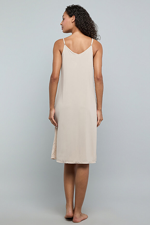 Solid Night Slip Dress - 6