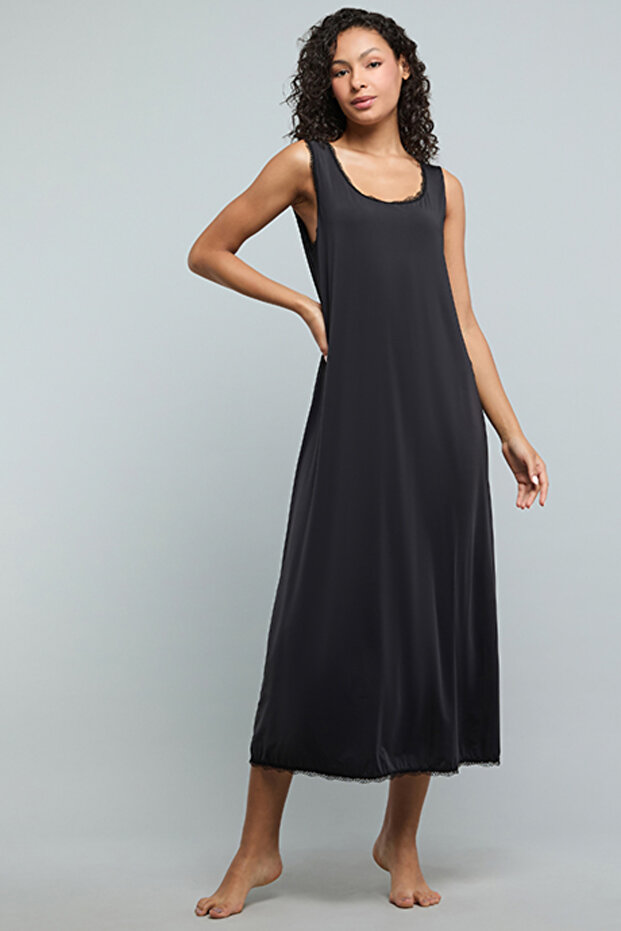 Solid Night Slip Dress