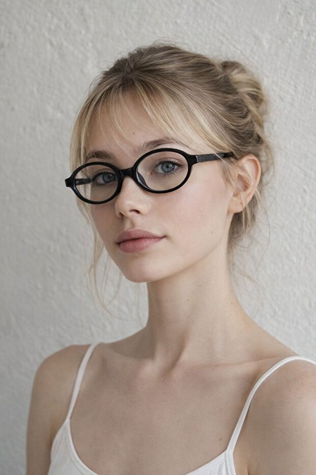 Round Black Glasses with Blue Light Protection Unisex Stylish Design