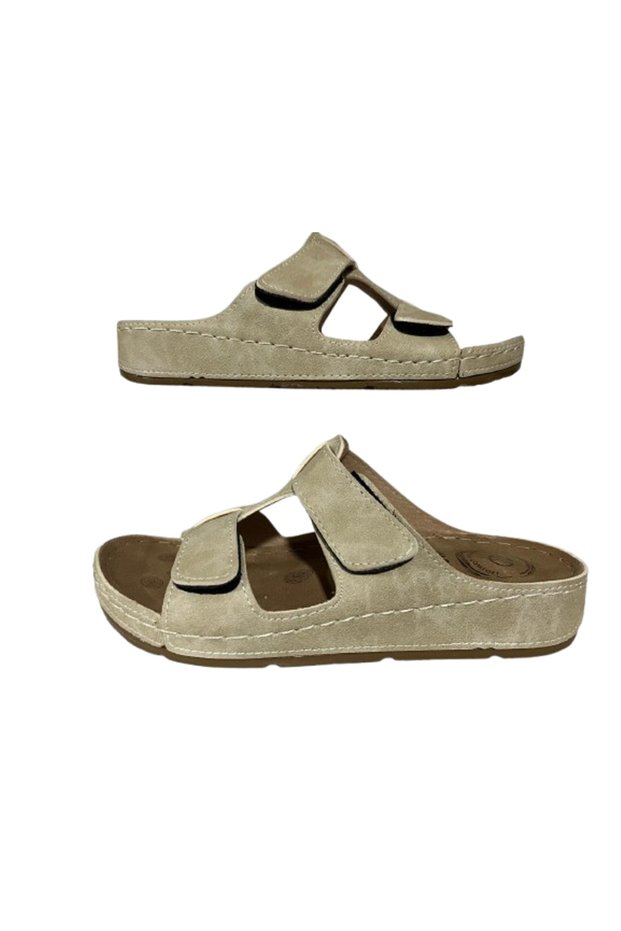 , 1803 Women's Anatomical Sole Velcro Adjustable Daily Slippers