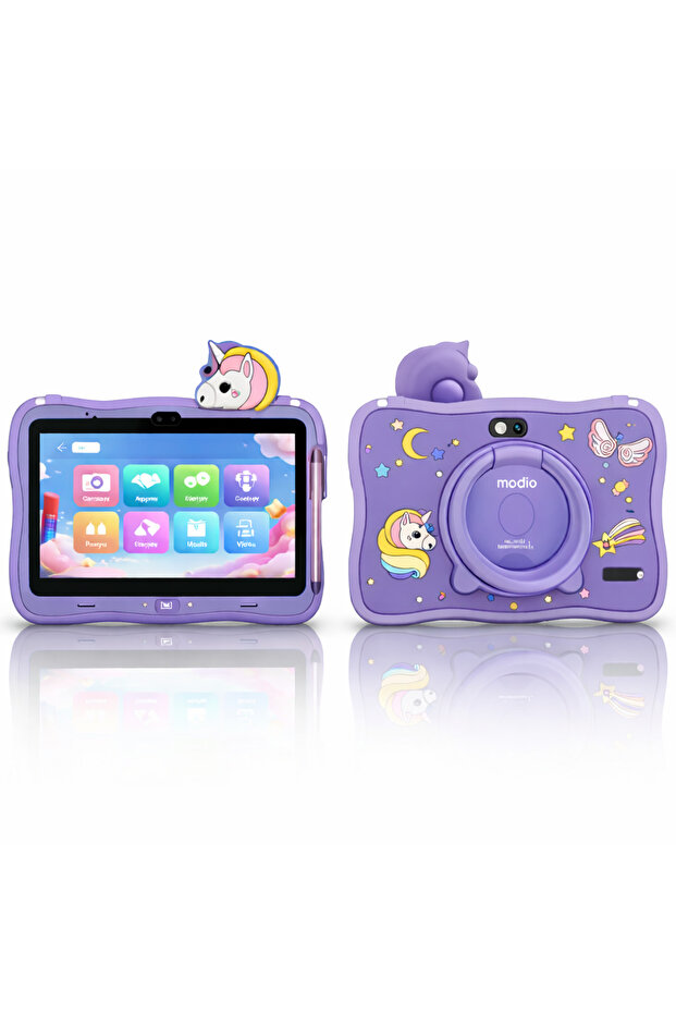 M71 Kids Tablet 7” HD, 6GB RAM 128GB, 3000mAh, Dual Camera, Unicorn Case + Stylus