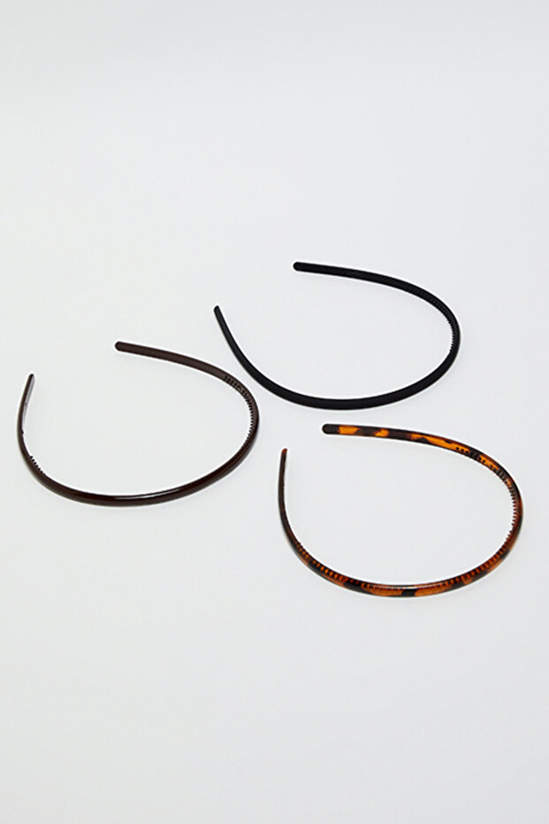 3 Pack Slim Headbands - 1
