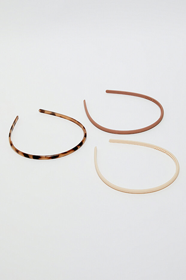 3 Pack Slim Headbands - 1