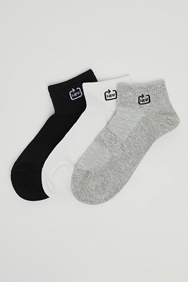 3 Pack Printed Ankle Socks
