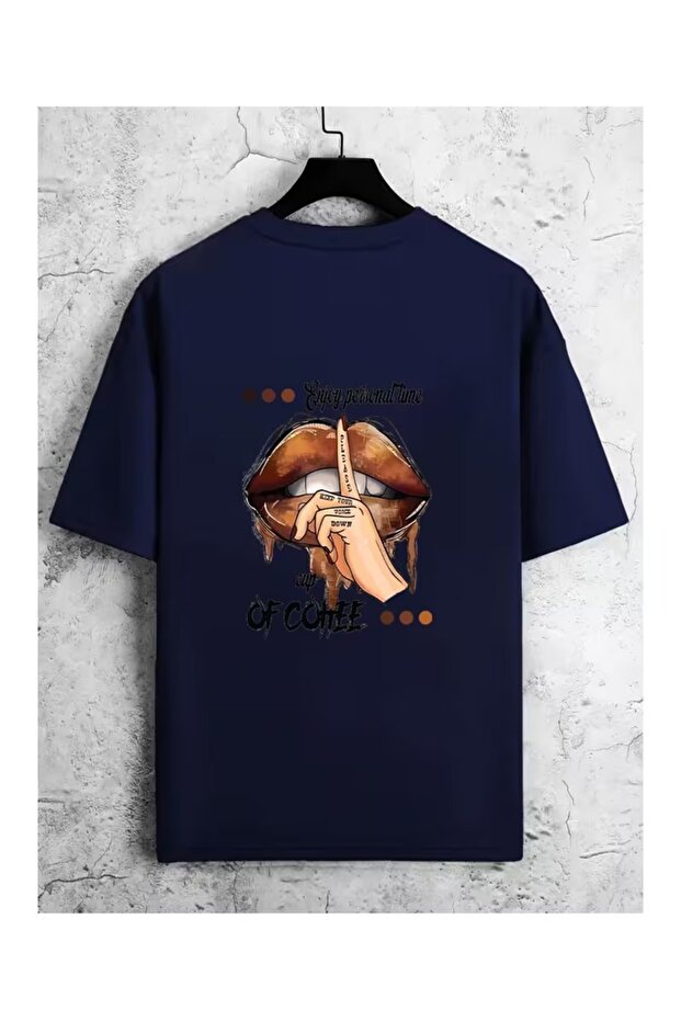 Arkada Lip Printed Oversize T-Shirt