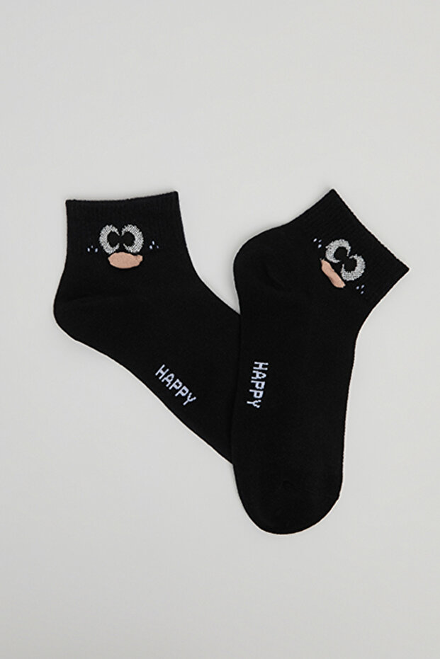 3 Pack Patterned Ankle Socks - 2