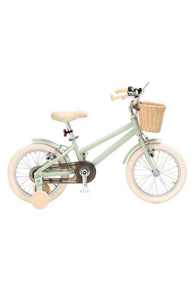 Bicycle With Basket 20 Inches Green