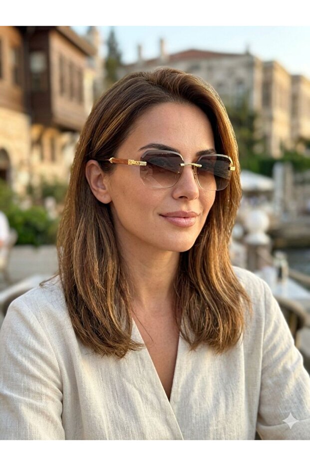 نظارات شمسية نسائية (بنية)