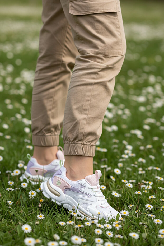 Nl-2205 White Women's Comfort Casual Sneaker Shoes