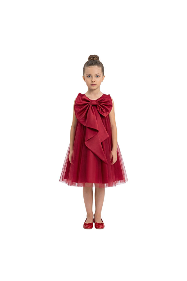D' Daniela - Big Bow Front Party Dress - Multicolor - 1Y to 13Y