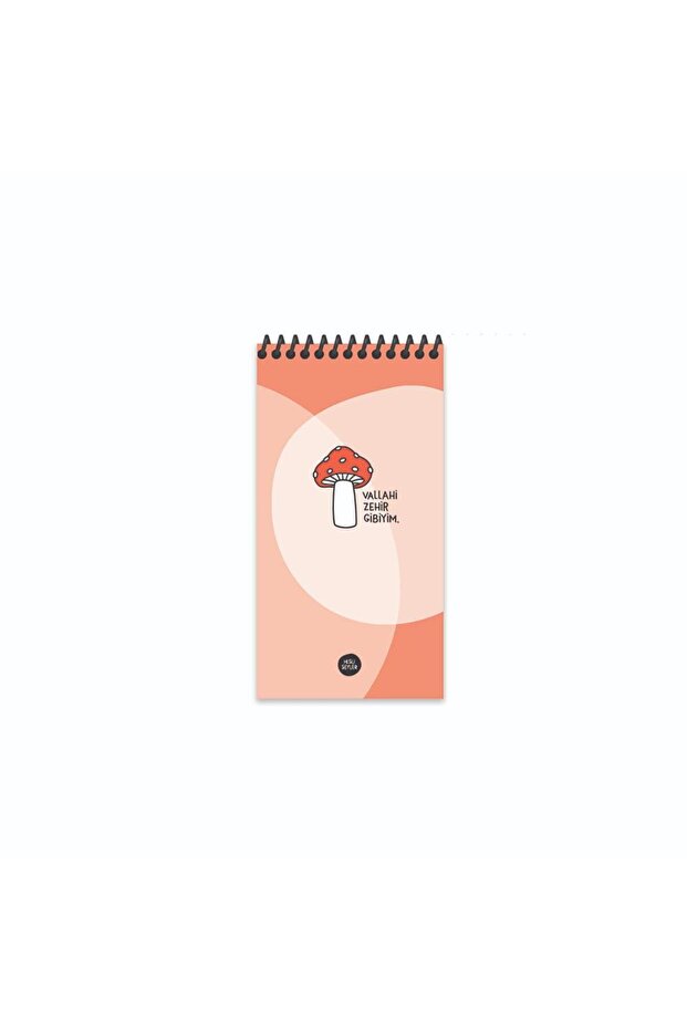 10*19 Lined Spiral Cardboard Cover Notepad - Oh My God, I'M Like Poison