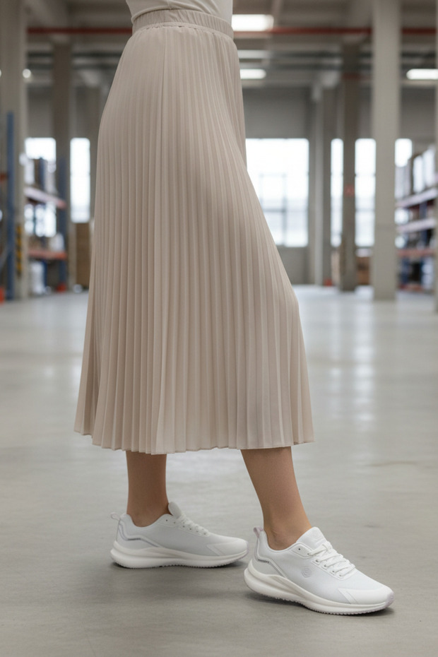 Od-2404 Off-White Women's Comfort Casual Sneaker Shoes