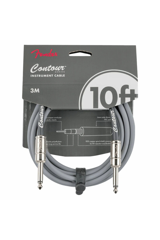 0990571824 Contour Series Instrument Cable (5.5m) | Inca Silver, Extra Length, Braided Esne