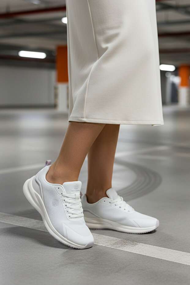 Od-1677 Off-White Women's Comfort Casual Sneaker Shoes