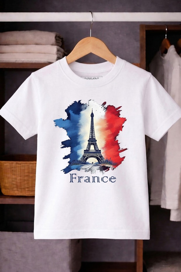 France Flag Graphic T-shirt for Boys & Girls